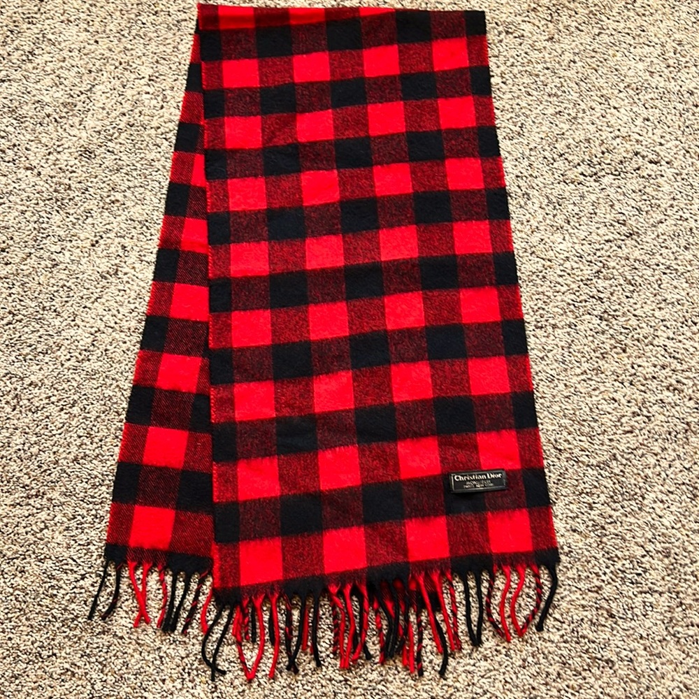 Vintage Christian Dior Monsieur unisex scarf. Excellent condition.